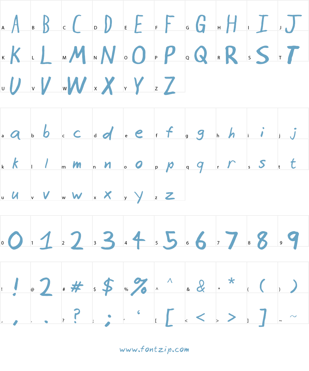 Seattle Avenue Font Character